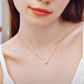 1 Carat Moissanite Pendant Necklace in 925 Silver