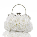 Rose Silk Bridal Clutch Bag