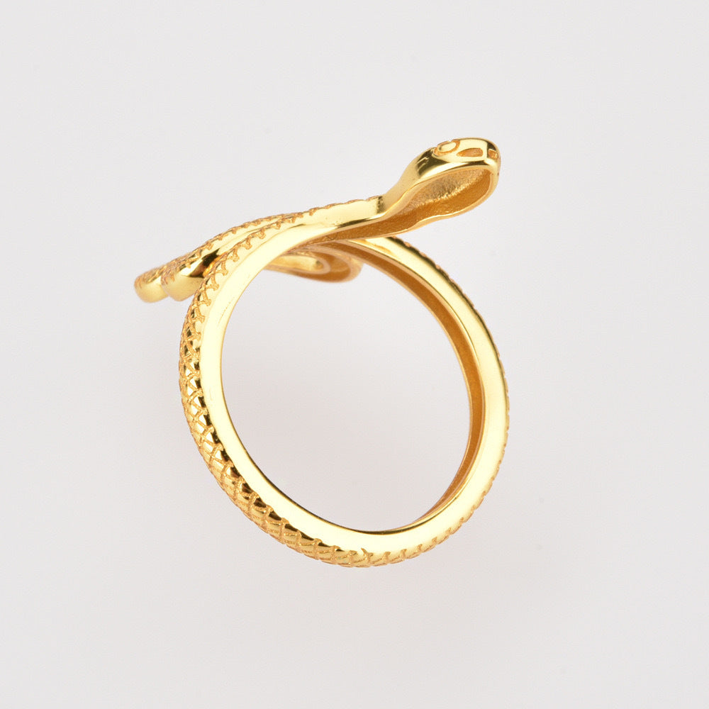 Snake Multi-Ring Open Ring in 925 Silver