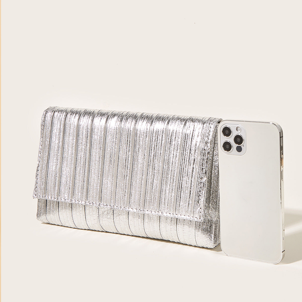 Metallic Shiny Evening Clutch Bag