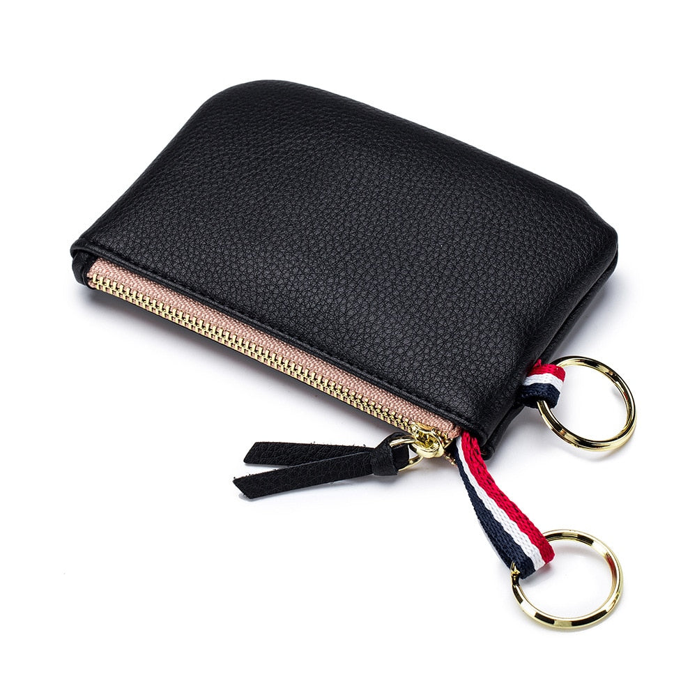 Genuine Leather Mini Wallet Clutch Purse