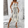 Printed Camisole Midi Dress