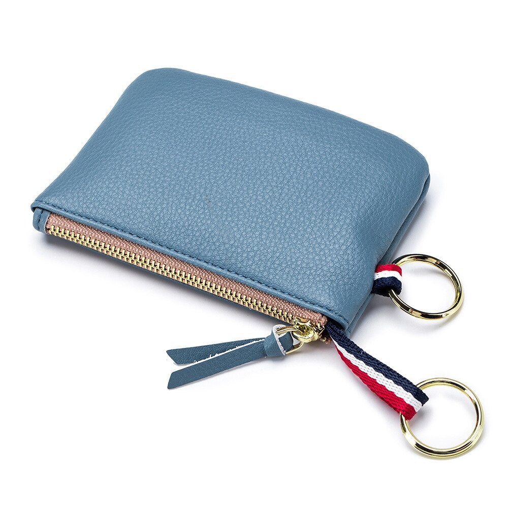 Genuine Leather Mini Wallet Clutch Purse
