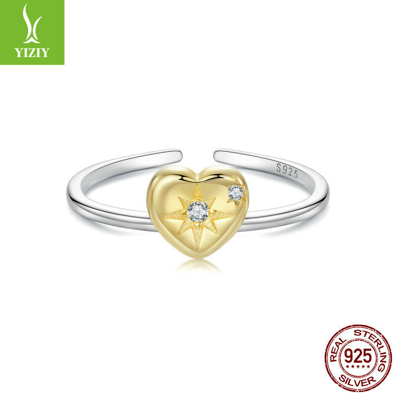 Love Splicing Open Ring – 18K Gold & Silver Duo