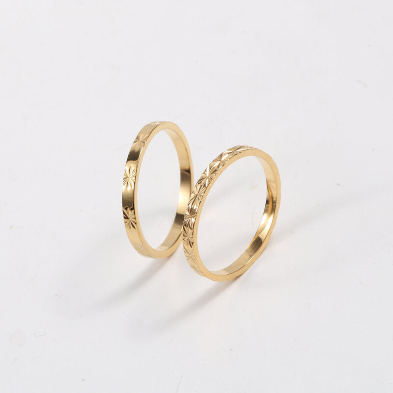 18K Gold Plated Titanium Ring