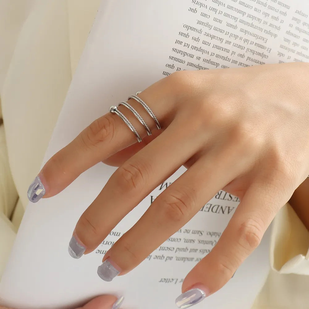 18K Gold Plated Titanium Wrap Ring