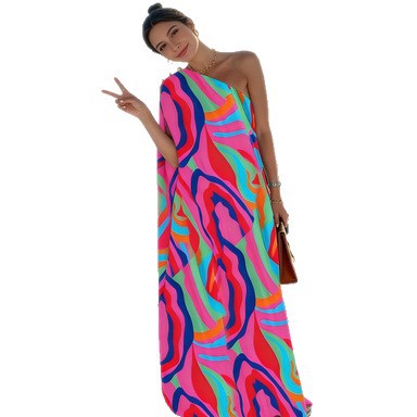 Off-Shoulder Flowy Summer Dress
