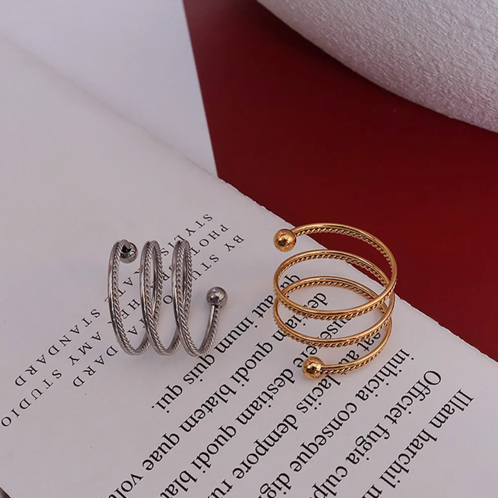 18K Gold Plated Titanium Wrap Ring