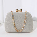 Crystal Chain Small Square Crossbody Bag