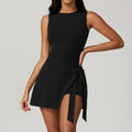 Solid Colour Sleeveless Bodycon Mini Dress