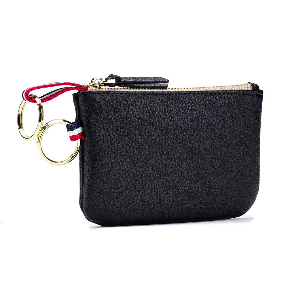 Genuine Leather Mini Wallet Clutch Purse