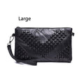 Leather Rivet Crossbody Shoulder Bag