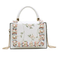 Vintage Floral Lace Gold Chain Crossbody Bag