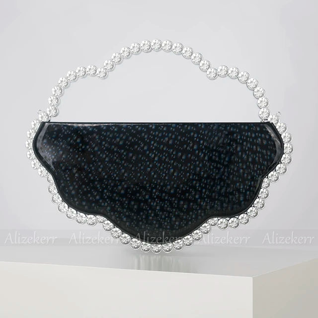 Crystal Cloud Evening Clutch Bag
