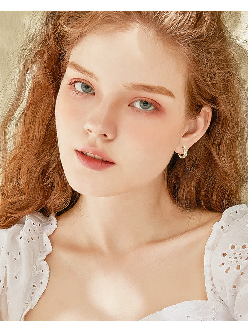Moissanite Daisy Flower Stud Earrings