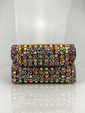 Brooch & Rhinestone Evening Clutch Bag