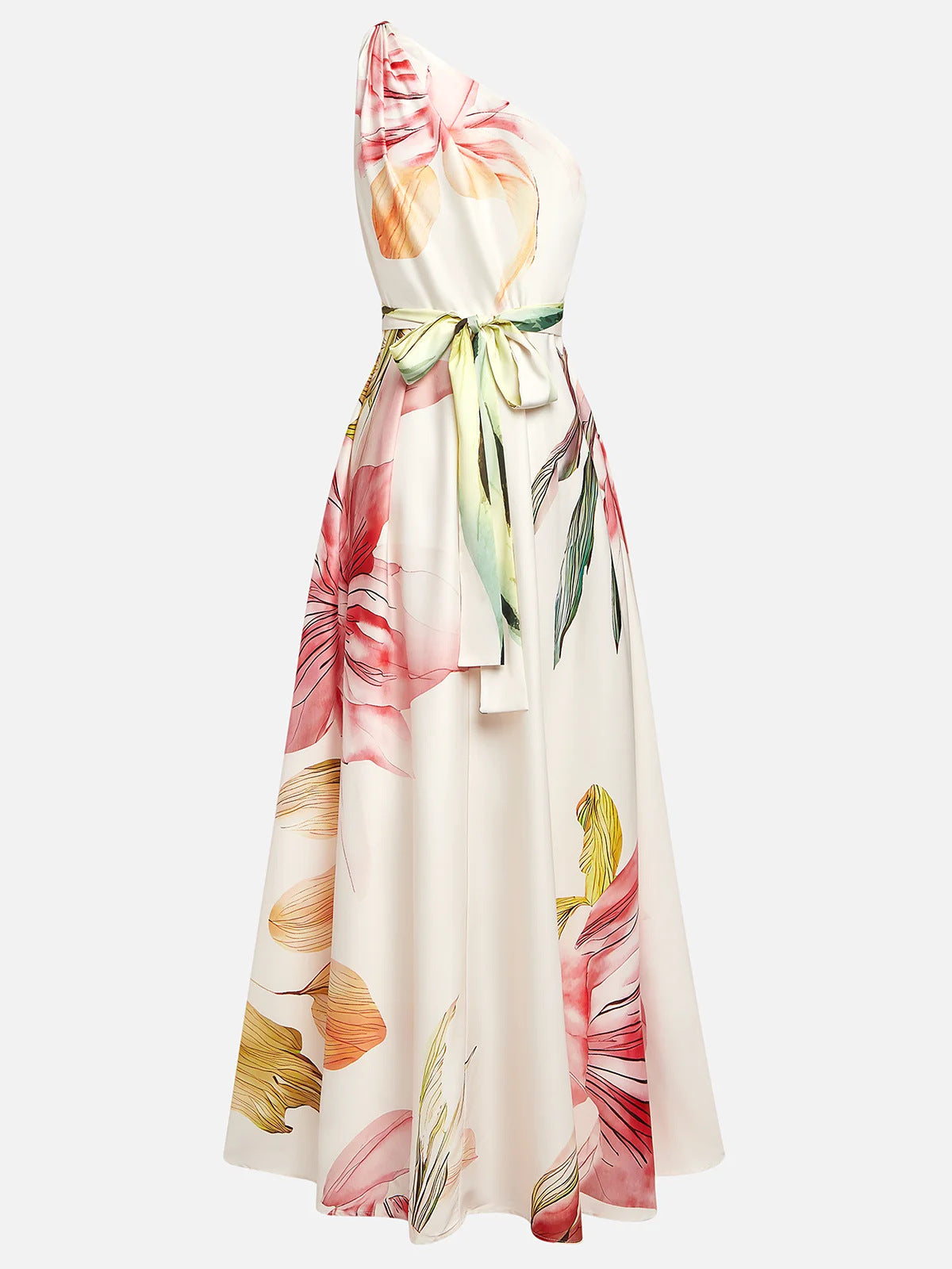 Elegant One-Shoulder Maxi Dress