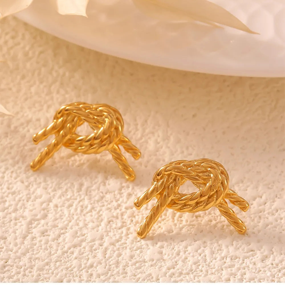 Minimalist Titanium Steel Stud Earrings