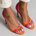 Solid Colour Open Toe Side Cut-Out Sandals