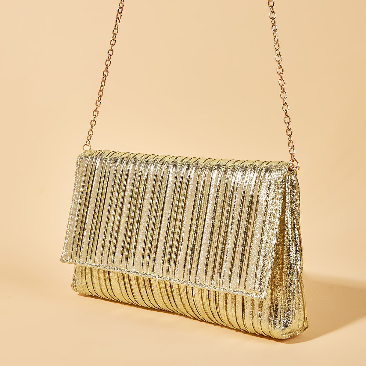 Metallic Shiny Evening Clutch Bag