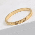 18K Gold Plated Titanium Ring