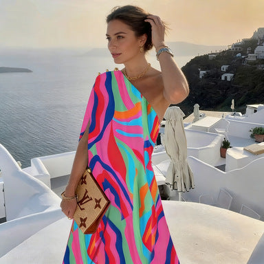 Off-Shoulder Flowy Summer Dress