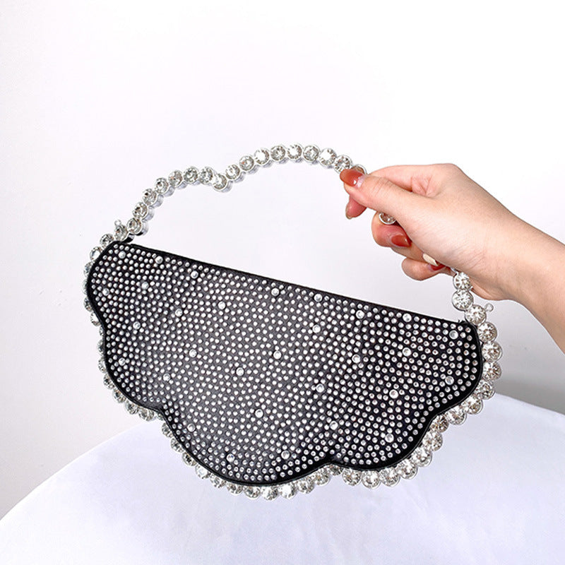 Rhinestone Cloud Crossbody Bag