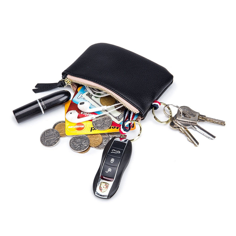 Genuine Leather Mini Wallet Clutch Purse