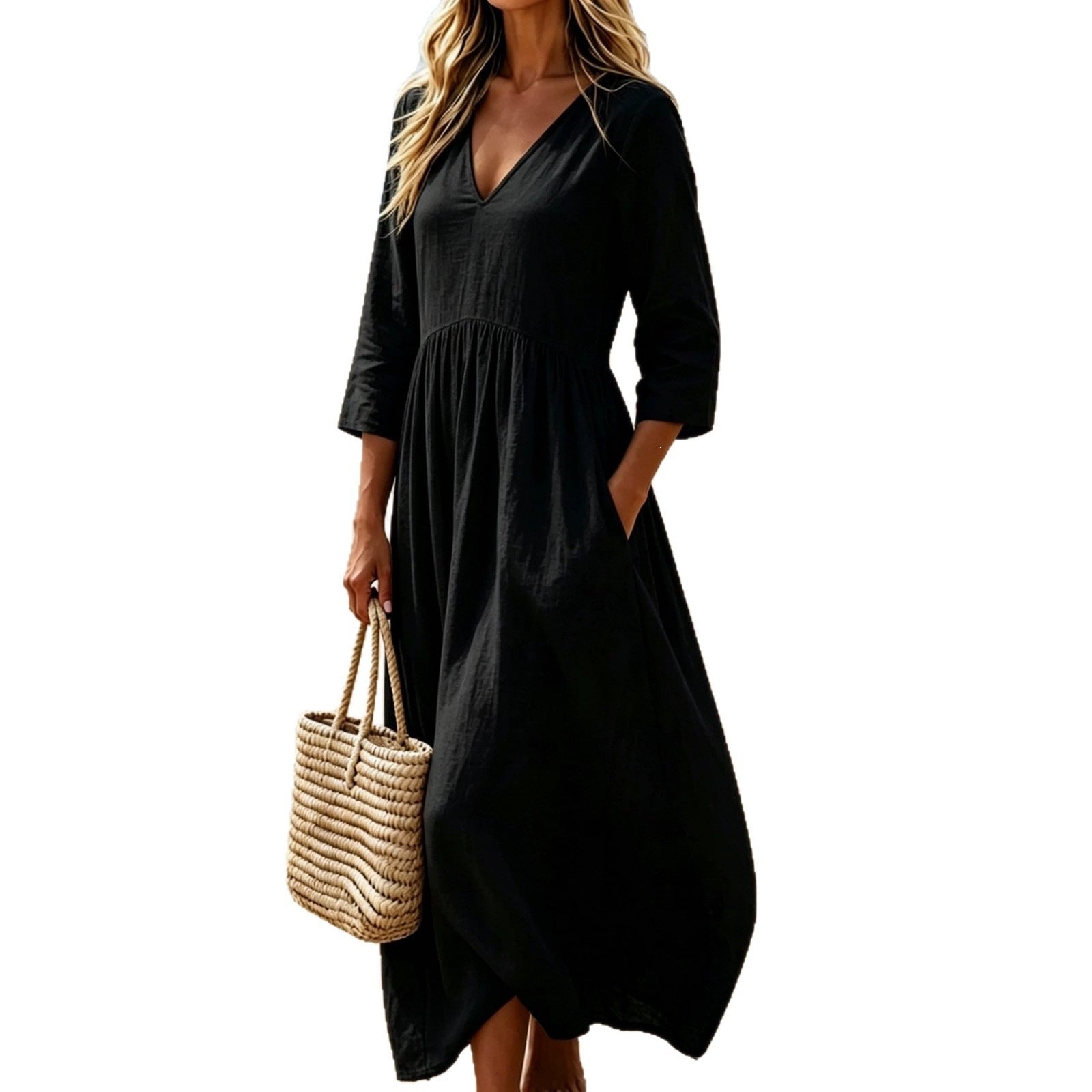 Vintage Floral Lace Patchwork Long Sleeve Fitted Maxi Dress
