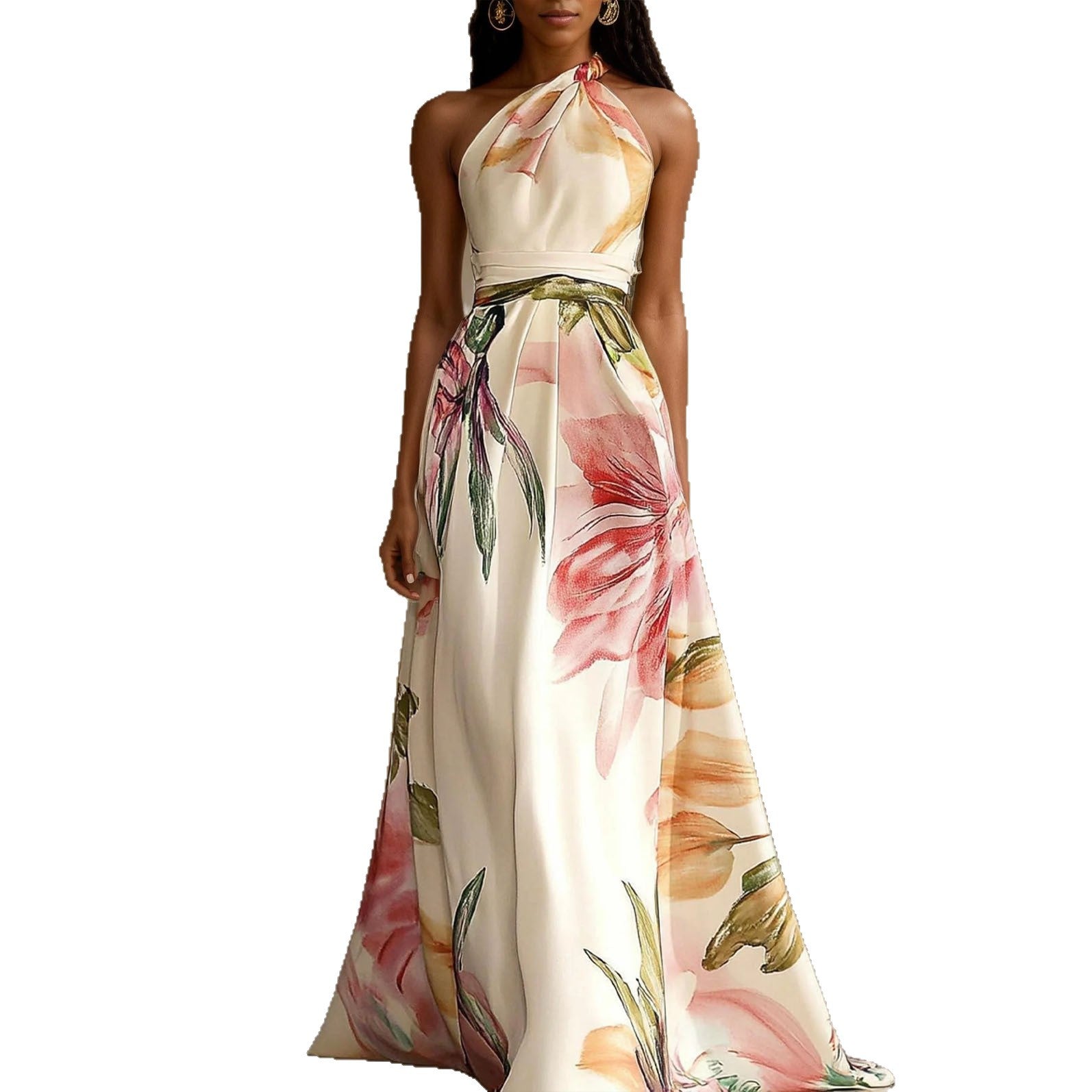 Elegant One-Shoulder Maxi Dress