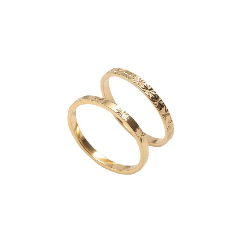 18K Gold Plated Titanium Ring
