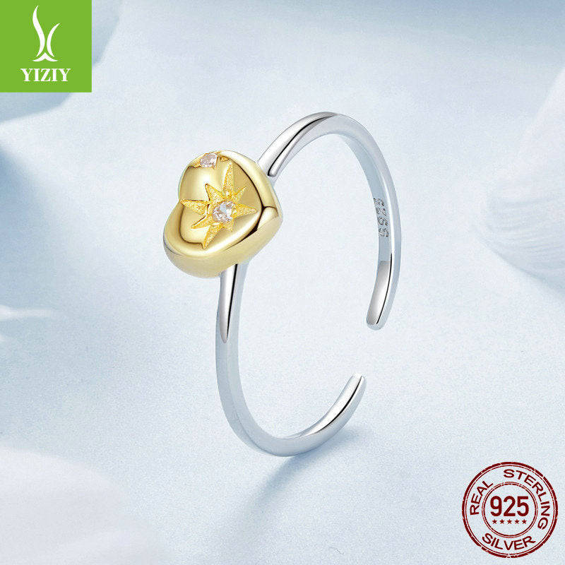 Love Splicing Open Ring – 18K Gold & Silver Duo
