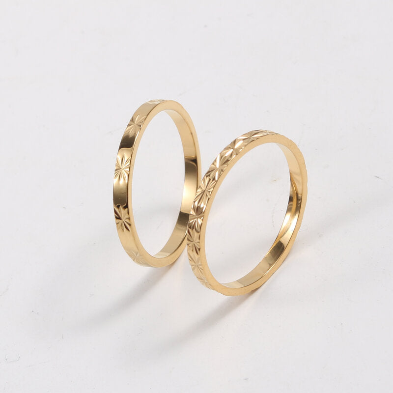 18K Gold Plated Titanium Ring