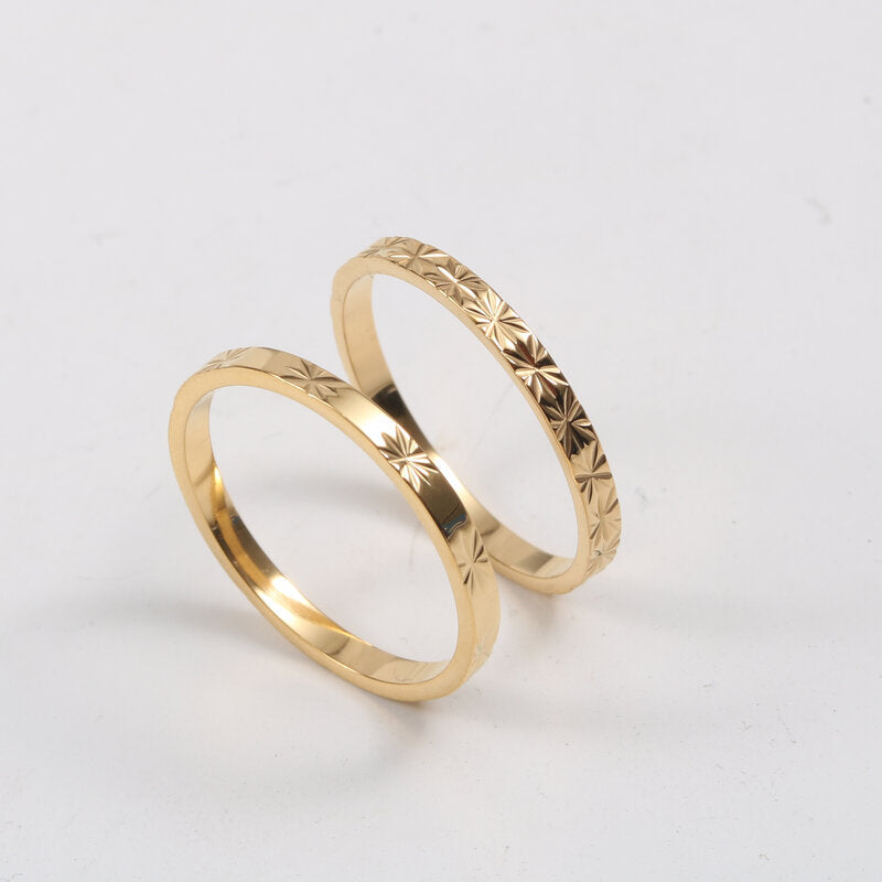 18K Gold Plated Titanium Ring