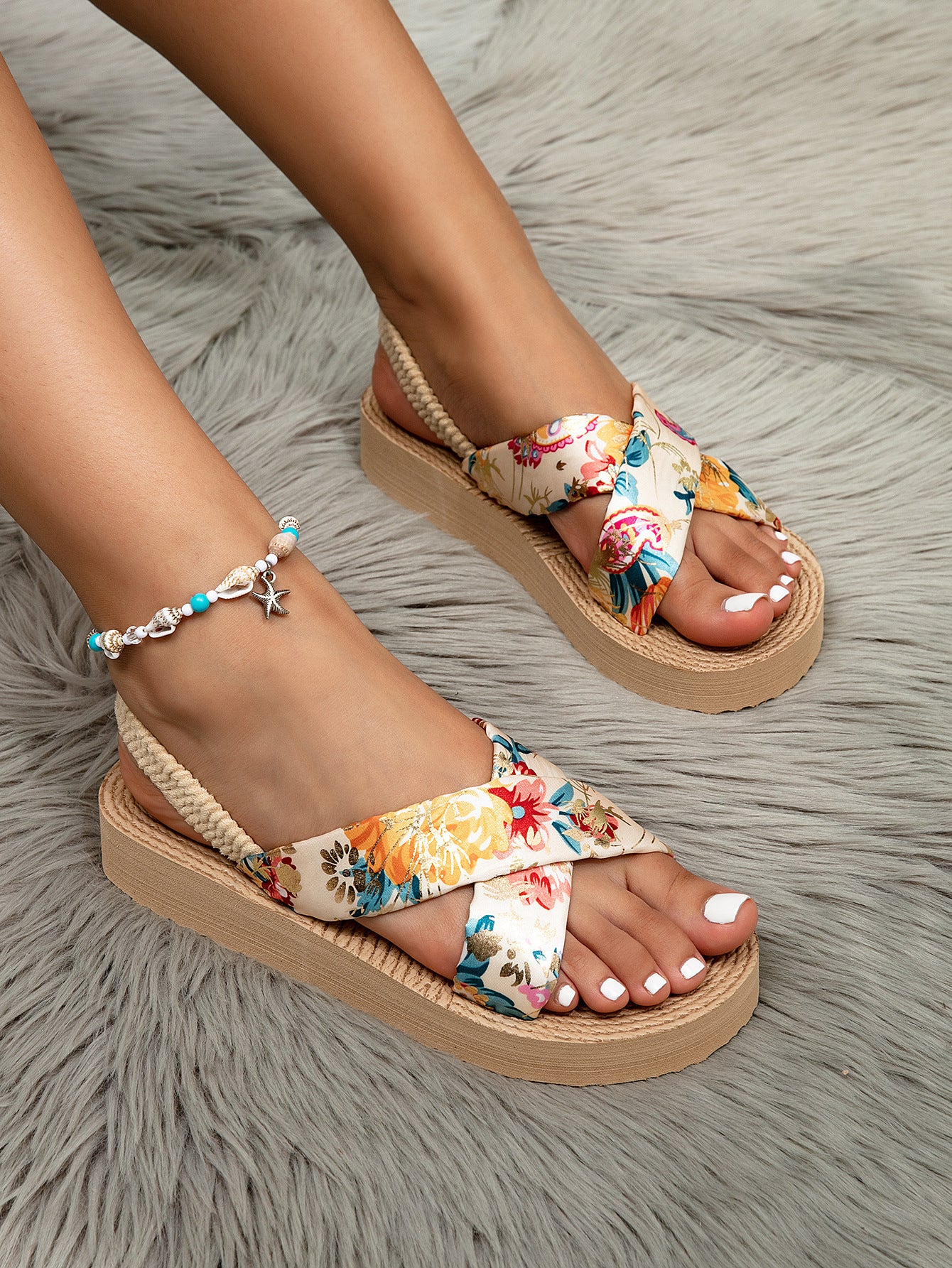 Flat Heel Thick Sole Summer Sandals