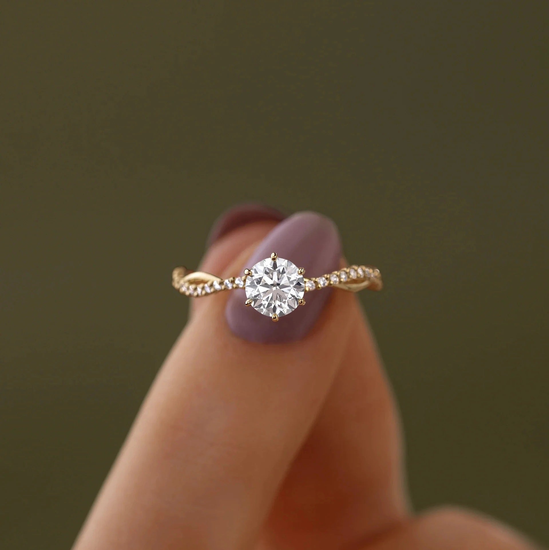 Woven Wave Diamond Row Ring in 925 Silver