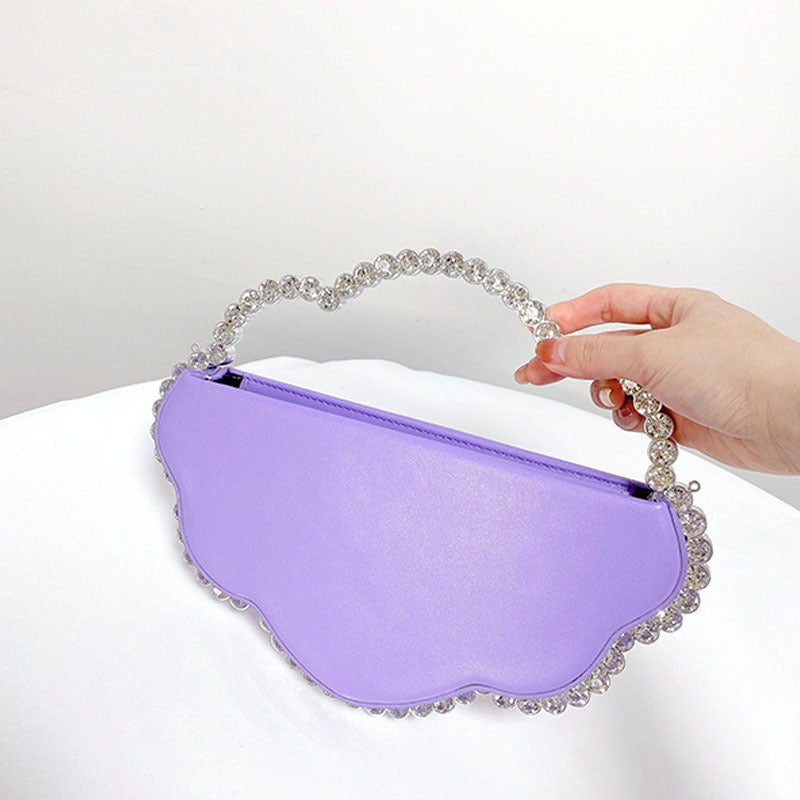 Rhinestone Cloud Crossbody Bag
