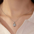 2 Carat Moissanite Pendant Necklace in 925 Silver