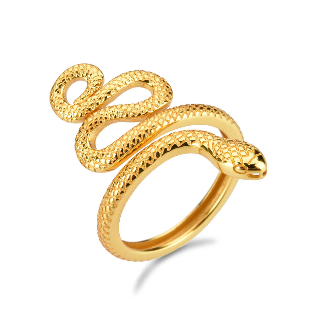 Snake Multi-Ring Open Ring in 925 Silver