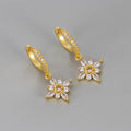 Octagonal Star Crystal Stud Earrings