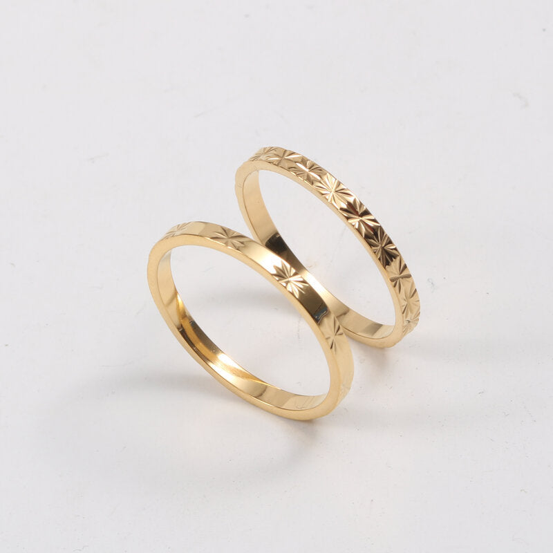 18K Gold Plated Titanium Ring