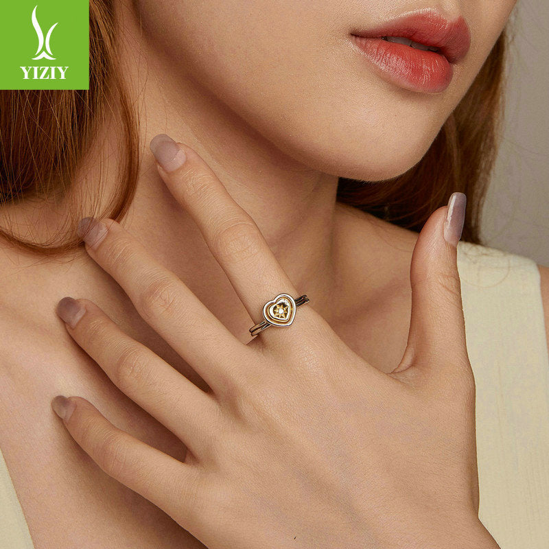 Love Splicing Open Ring – 18K Gold & Silver Duo